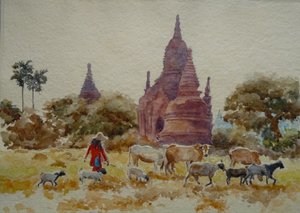 901 Bagan, hoeden tussen de tempels