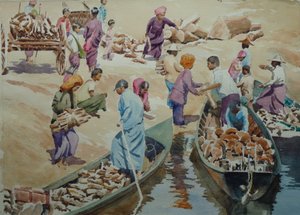 907 Laden, Thaung Tho markt door Wilson Clive
