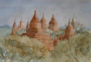 941 Bagan zonsopgang, richting Ananda