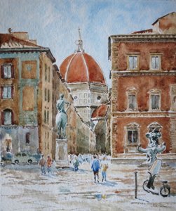951 Piazza SS Annunziata, na de wolkbreuk door Wilson Clive