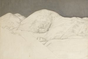 Landschapsstudie voor Santisima Trinita, ca. 1924 door Winifred Knights
