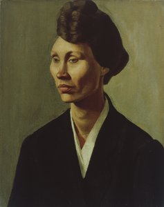 Portret van een jonge vrouw door Winifred Knights