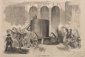 Een gieter in Boston door Winslow Homer