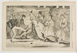 Een Parijs bal dansen in de Mabille, Parijs door Winslow Homer