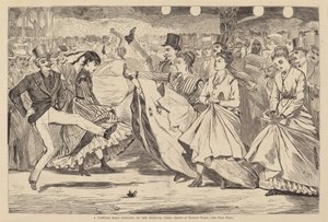 Een Parijse Bal - Dansen bij de Mabille, Parijs door Winslow Homer