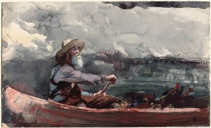 Adirondacks Guide door Winslow Homer