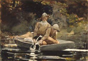 Na de jacht door Winslow Homer