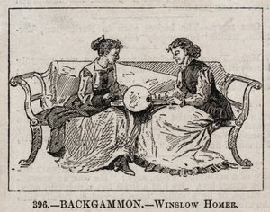 Backgammon door Winslow Homer