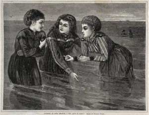 Baden bij Long Branch, - Oh, is het niet koud!, 1871 door Winslow Homer