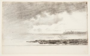 Baai bij Cullercoats, Engeland door Winslow Homer