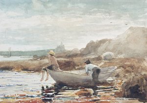 Jongens op het strand door Winslow Homer