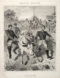 Veldtochtschetsen: voedsel zoeken door Winslow Homer