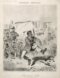Campagneschetsen: Onze vrolijke kok, 1863 door Winslow Homer