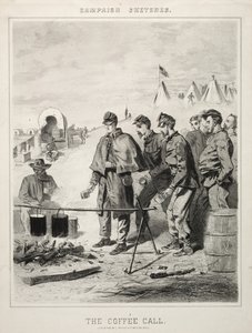 Campagneschetsen: De koffieoproep, 1863