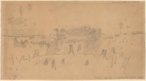 Het Dragen van de Gewonden door Winslow Homer