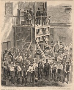Klokkenspel van dertien klokken voor Christ Church, Cambridge, Massachusetts, vervaardigd door de heren Henry N. Hooper & Co. uit Boston, uit Harper