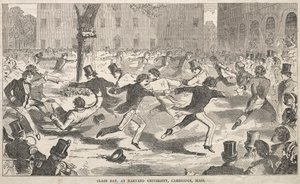 Class Day, aan Harvard University, Cambridge, Massachusetts, 1858 door Winslow Homer