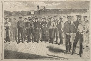 Bemanning van de Amerikaanse stoomsloep „Colorado”,  ingeschreven in Boston, juni 1861 door Winslow Homer