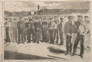 Bemanning van de United States Steam-Sloop Colorado, ingescheept in Boston, juni 1861 door Winslow Homer