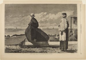 Papa komt eraan! door Winslow Homer