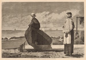 Papa Komt! door Winslow Homer