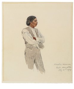 David Pharohh, De laatste van de Montauks, 1874 door Winslow Homer