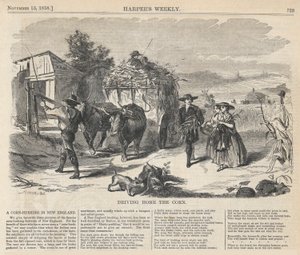 Het binnenhalen van het graan, uit Harper