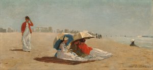 East Hampton Beach, Long Island door Winslow Homer