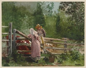 Voedertijd door Winslow Homer