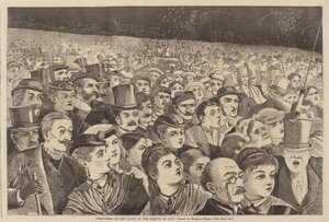 Vuurwerk op de Nacht van de Vierde Juli door Winslow Homer