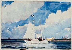 Vissersschoener, Nassau, ca. 1898-99 door Winslow Homer