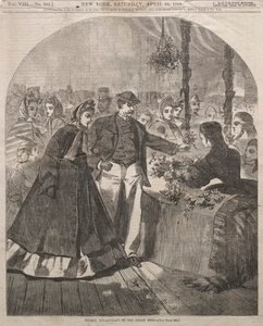 Bloemenafdeling van de Grote Beurs, 1864 door Winslow Homer