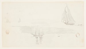 Vier schoeners door Winslow Homer