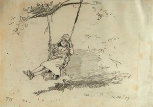Meisje op een Schommel, 1879