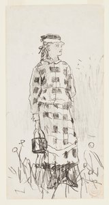 Meisje met een emmer door Winslow Homer