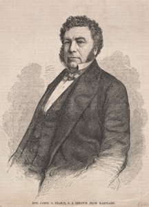 Hon. James A. Pearce, Amerikaanse senator uit Maryland, 1859 door Winslow Homer