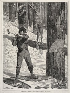 Houtkap in de Winter, 1871