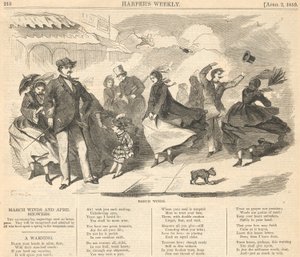Maartse winden, van Harper door Winslow Homer