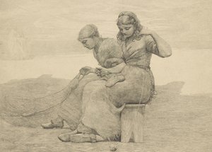 Het herstellen van de scheuren, 1888, waarschijnlijk gedrukt ca. 1940 door Winslow Homer