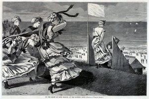 On the Bluff at Long Branch, at the Bathing Hour, uit Harper