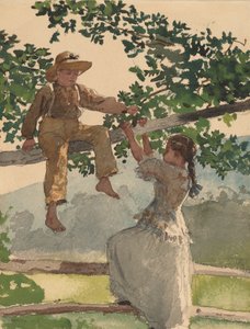 Op het hek, 1878 door Winslow Homer