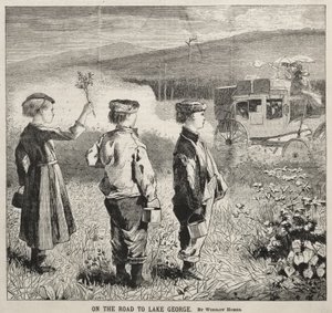 Op weg naar Lake George door Winslow Homer