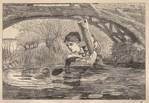 "Orrin, schiet op, ik ga ten onder" door Winslow Homer