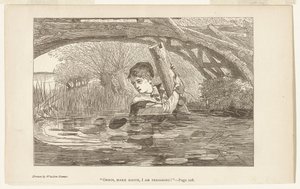 Orrin, haast je, ik verga door Winslow Homer