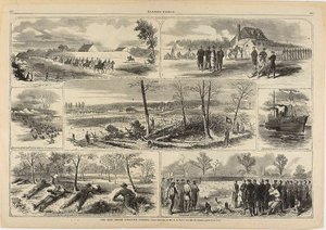 Ons leger voor Yorktown, Virginia door Winslow Homer