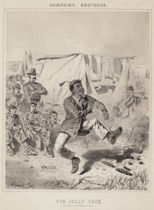 Onze vrolijke kok campagneschetsen door Winslow Homer