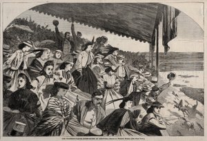 Onze Waterplaatsen - Paardenraces in Saratoga, 1865