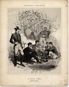 Tijdverdrijf: cavalerie rust, campagneschetsen