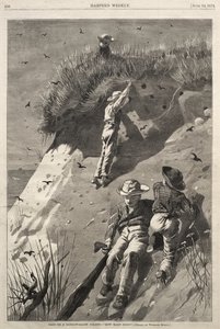 Overval op een oeverzwaluwkolonie - „Hoeveel eieren?“ door Winslow Homer