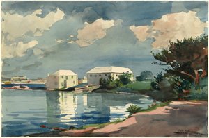 Zoutpan, Bermuda door Winslow Homer